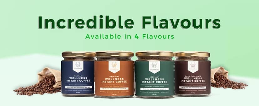 Wellness Instant Coffee Glass Jars - Any 3 Flavours (3 x 50 gms) view 4