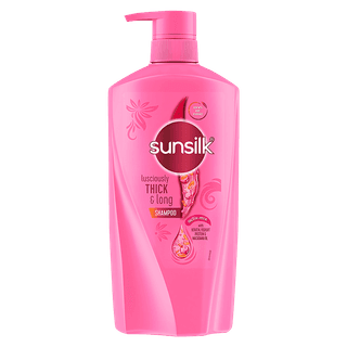 Sunsilk Hair Shampoo - Keratin Yoghurt, Lusciously Thick & Long, 650 Ml