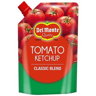 Del Monte Tomato Ketchup - Classic Blend, Rich & Thick Condiment, 900 G Spout Pouch