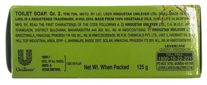 Liril Soap - Lime Rush, 125G Carton view 2