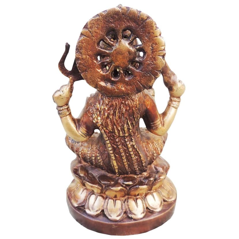 Handcrafted Brass Santoshi Maa Statue for Puja, Vastu & Home D�cor, Height : 8.5 Inch (BSMAS923 A) view 3