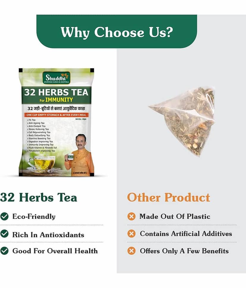 Shuddhi 32 Herbs Tea Good For Body Detox and Wellness, 30gm view 4