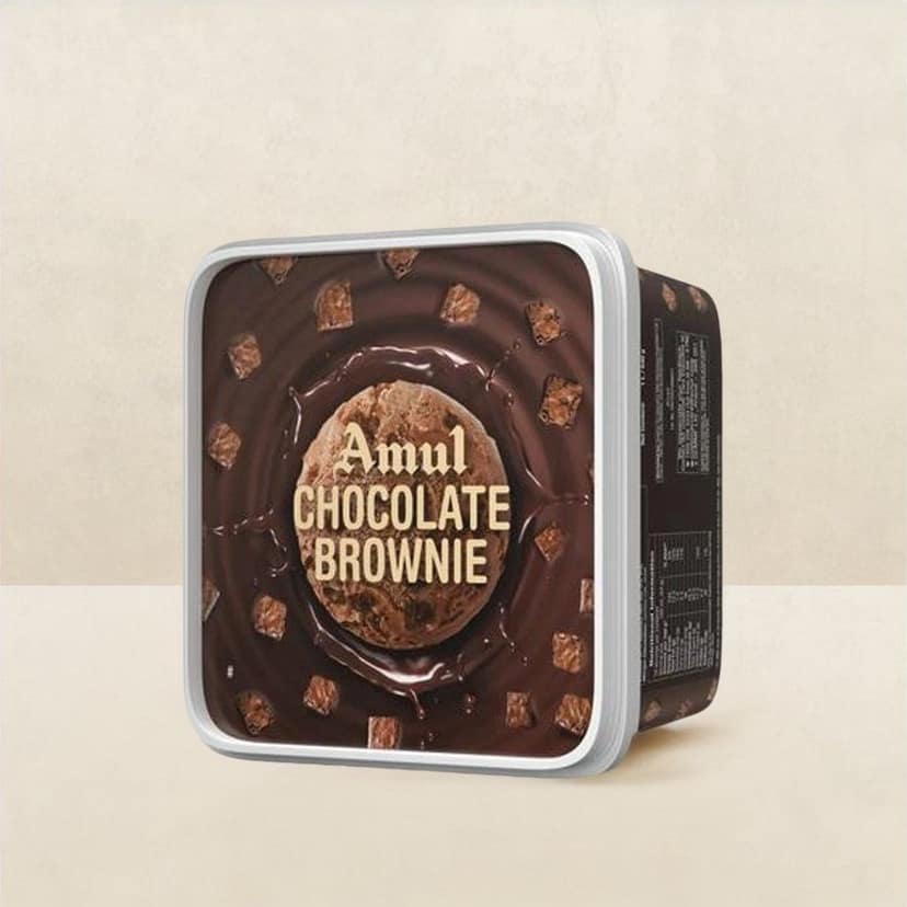 Amul Chocolate Brownie Ice Cream Tub