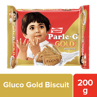 Parle G Gold - Gluco Biscuits, 200 G Pouch
