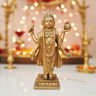 Brass Showpiece Dhanvantri Ji Statue (BSMAS1268 D)