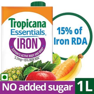 Tropicana Essentials - Iron, 1 L