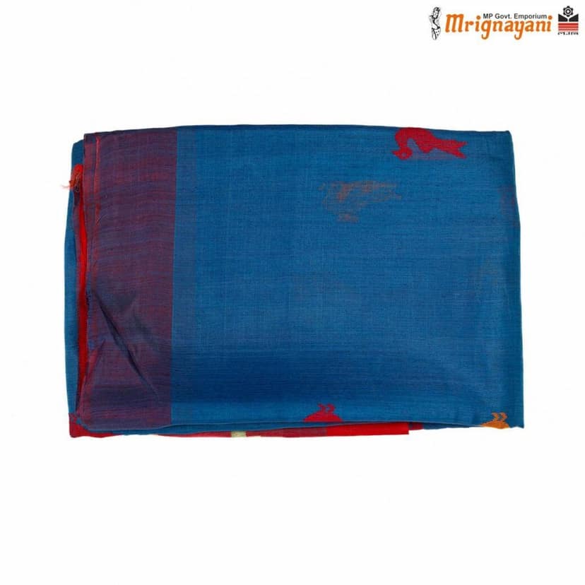 HANDLOOM KOSA SILK SAREE WITH BLOUSE view 5
