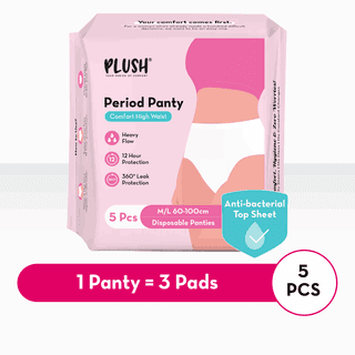 Plush Period Panty M/L Comfort High Waist Disposable