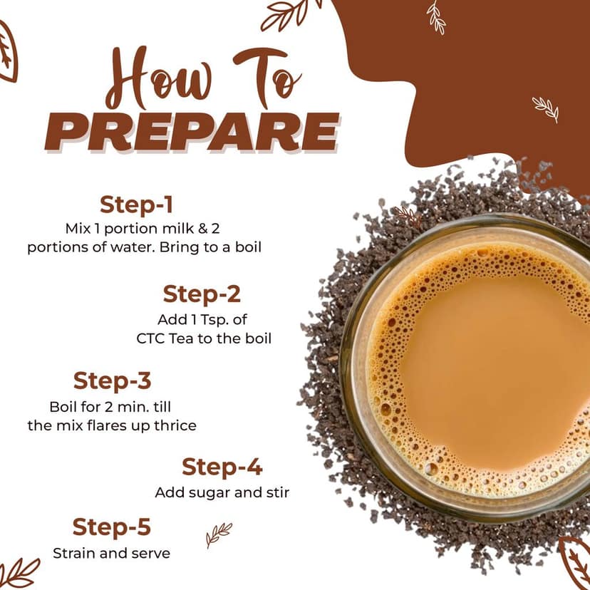 Golden Tips Masala Chai, Classic Indian Spiced Tea with Natural Black Tea, Ginger, Cardamom, Cloves & Cinnamon, Rich, Bold & Aromatic (200 Gram, 100 cups) Visit the Golden Tips Store view 5