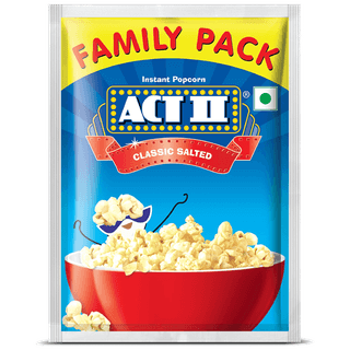 Act II Instant Popcorn - Classic Salted Flavour, Snacks, 120 G Pouch