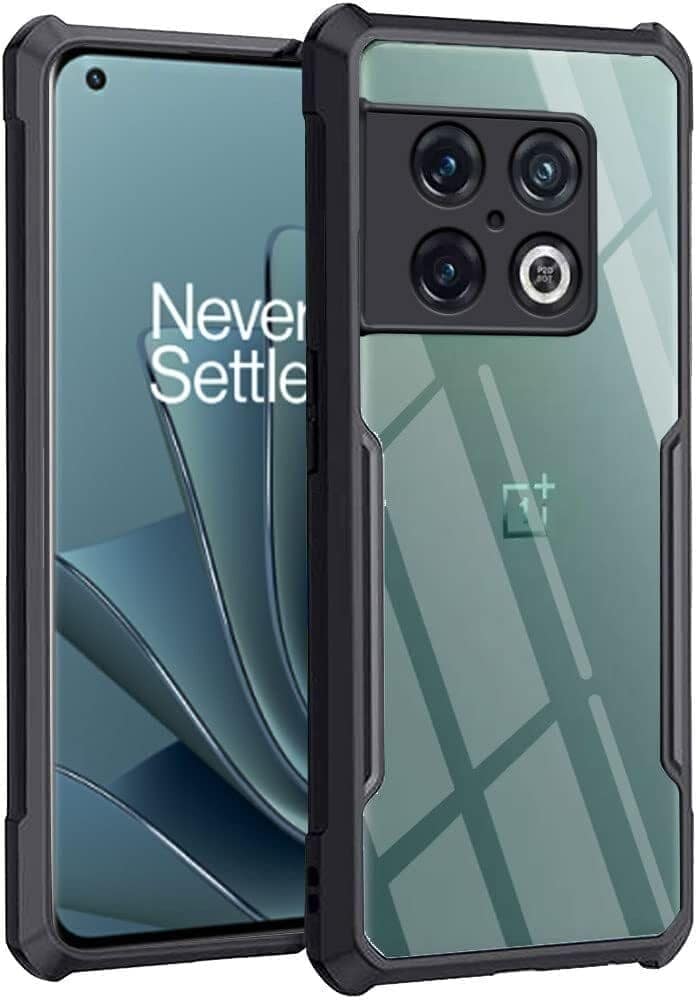PLUGTECH Slim Shockproof Case | Matte Black Soft | Drop Protection | Precise Cutouts | Premium Mobile Cover for OnePlus 10 Pro