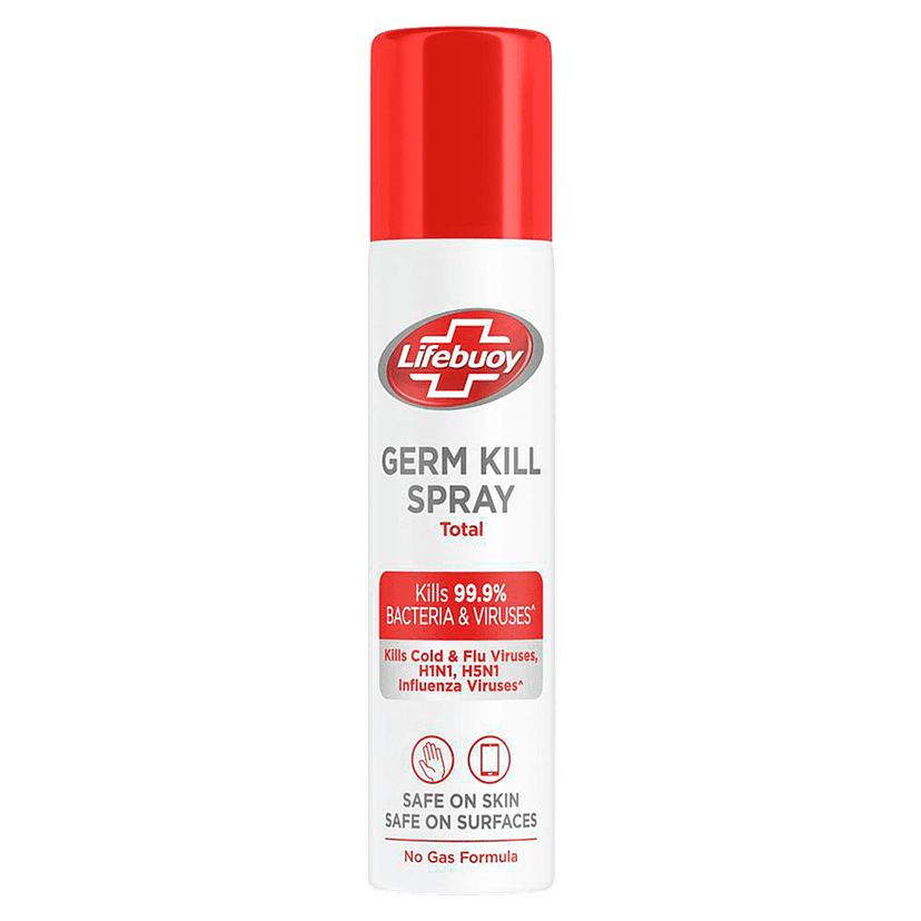 Lifebuoy Germ Protection Spray Total - Kills 99.9% Bacteria & Viruses, 85 Ml
