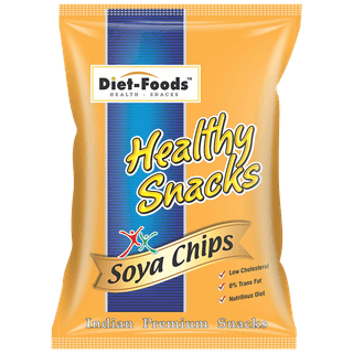 Diet Foods Soya Chips - Healthy Snacks, Low Cholesterol, High In Protein, No Trans Fat, 150 G