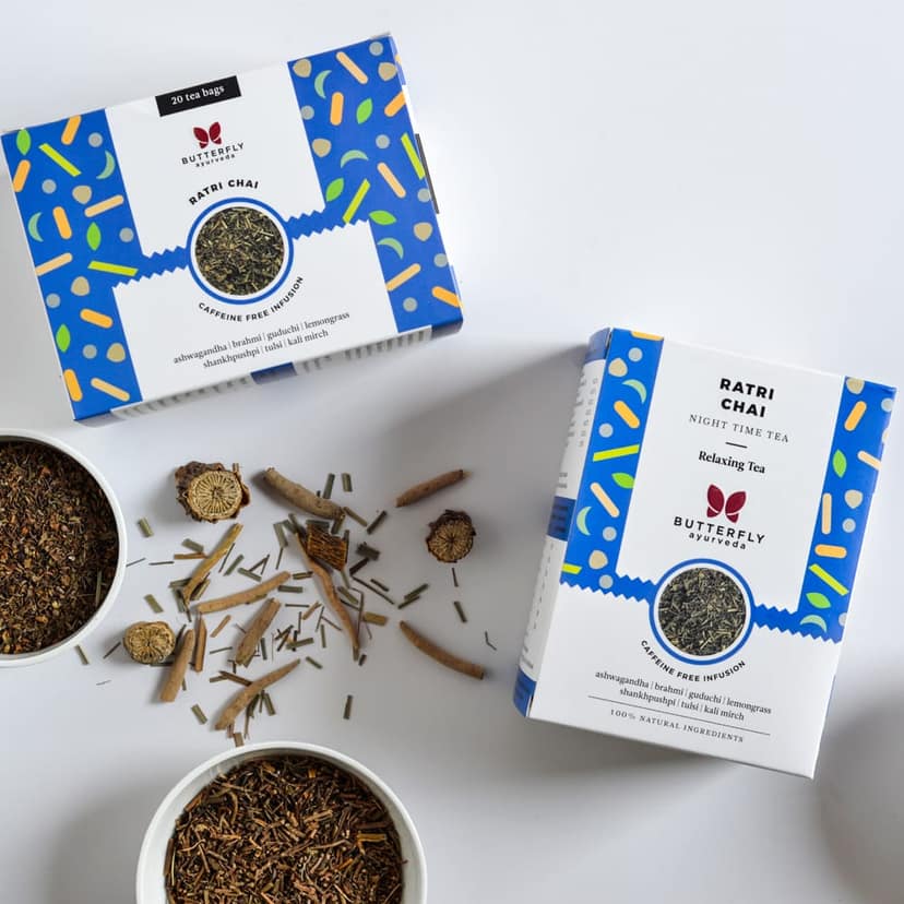 Ratri Chai (Night Time Tea) Herbal Infusion For Relaxation And Detoxification view 5