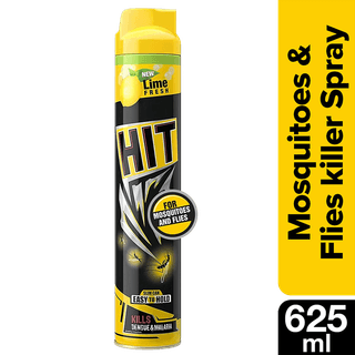 Hit Mosquito & Fly Killer Spray - Lime Fragrance, 625 Ml