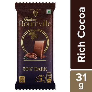 Cadbury Bournville Rich Cocoa Dark Chocolate Bar, 31 G