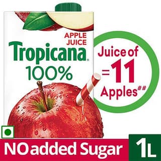 Tropicana 100% Juice - Apple, 1 L