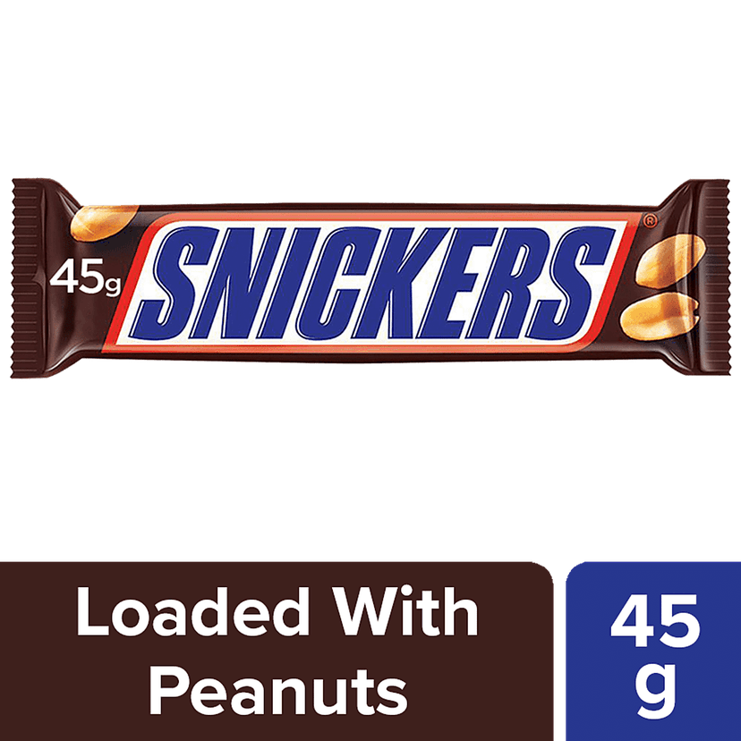 Snickers Peanut Filled Chocolate Bar, 45 G