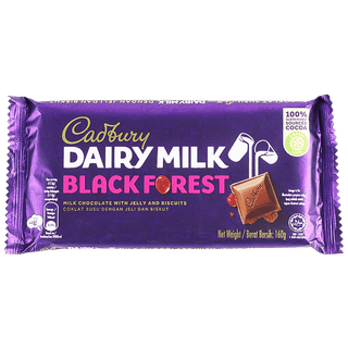 Cadbury Dairy Milk Black Forest - Imported, 160 G