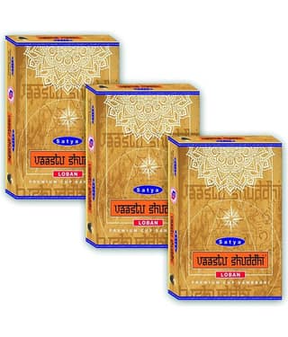 Satya Incense Dhoop Cone Mesmerizing,Loban 100 gm ( Pack of 3 )