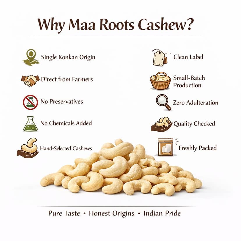 Maa Roots Desi Chinese Cashews 200g | Schezwan Style Indo-Chinese Flavoured Konkan Cashews | Premium Whole Kaju | Spicy, Savoury Gourmet Snack view 5