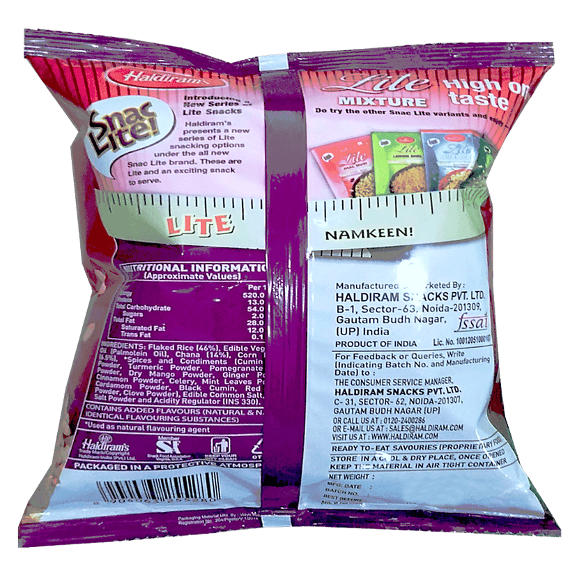 Haldiram's Namkeen - Lite Mixture (Del), 150 G Pouch view 2