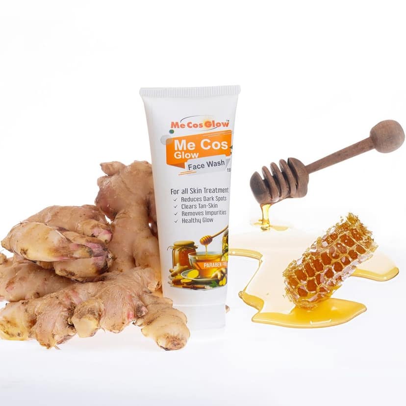 Me Cos Glow Honey Ginger Face Wash - Gentle Cleansing, Natural Glow, Antioxidant-Rich Formula for All Skin Types - 150ml view 5