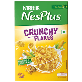 Nestle Nesplus Breakfast Cereal - Crunchy Flakes With Corn & Oats, 475 G Box