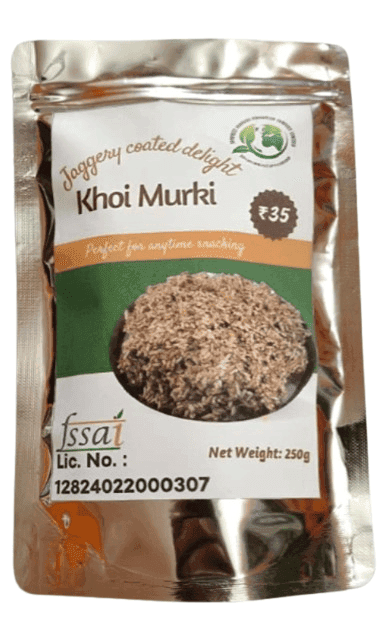 Jaggery Coated Khoi Murki Delight - Perfect Anytime Indian Snack