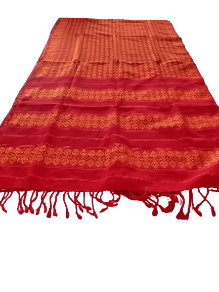 Bodo traditional cotton fusra(dupatta) view 3