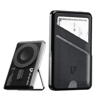 Juice-Up Swipe Mag-safe power bank 5000mAh with Stand & Wallet UM1128 Juice-Up Swipe Mag-safe power bank 5000mAh with Stand & Wallet UM1128 - Black