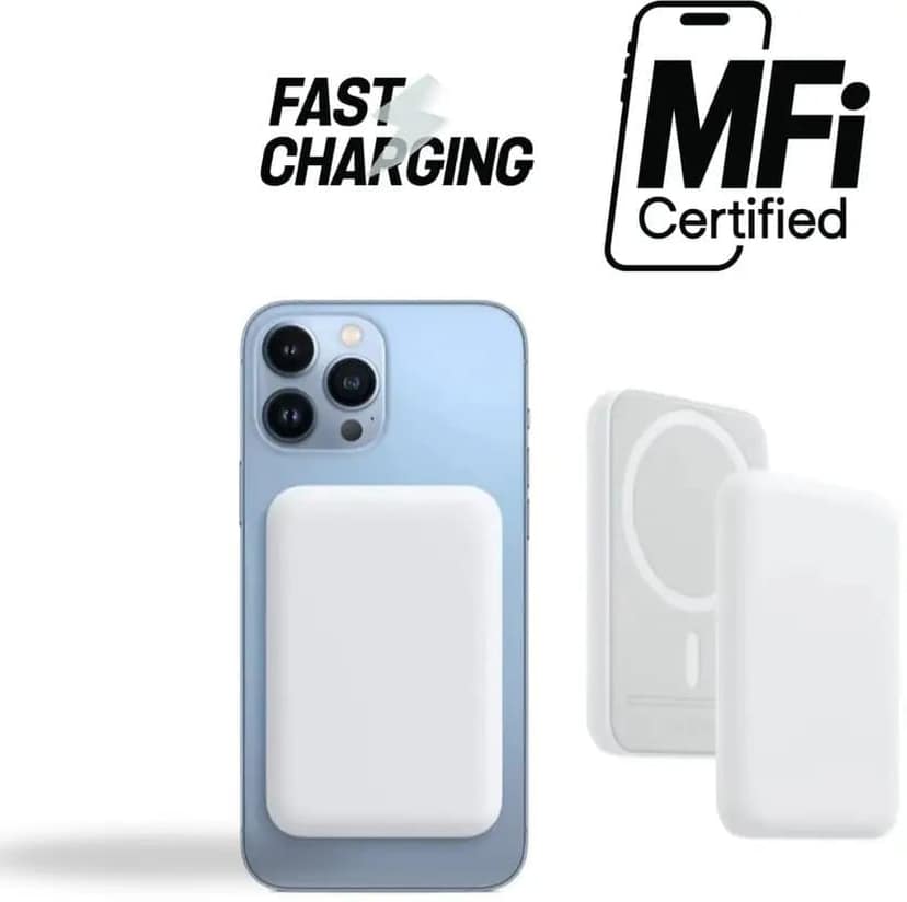 10000 mAh Wireless With MagSafe | Power Bank (White, Lithium-ion, Quick Charge 3.0 for Mobile) view 3