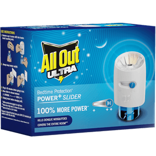 All Out Liquid Vaporiser Mosquito Repellent Starter Pack - Kills Dengue, Malaria, & Chikungunya Mosquitoes, 45 Ml Machine + Refill