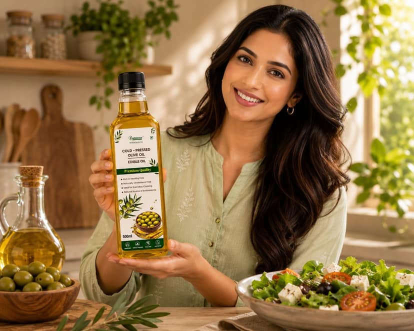 Ramnoor Pure Organic Virgin Olive Oil 1L | Cold Pressed | Unrefined | Pure & Natural | Rich Flavor | Cooking & Salad Oil view 4
