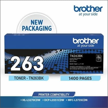 Brother TN 263 Black Toner Cartridge view 3