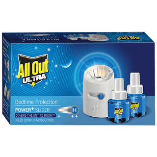 All Out Ultra Liquid Vaporizer/Mosquito Repellent - Kills Dengue, Malaria & Chikungunya Mosquitoes, 45 Ml (Machine + 2 Refills)