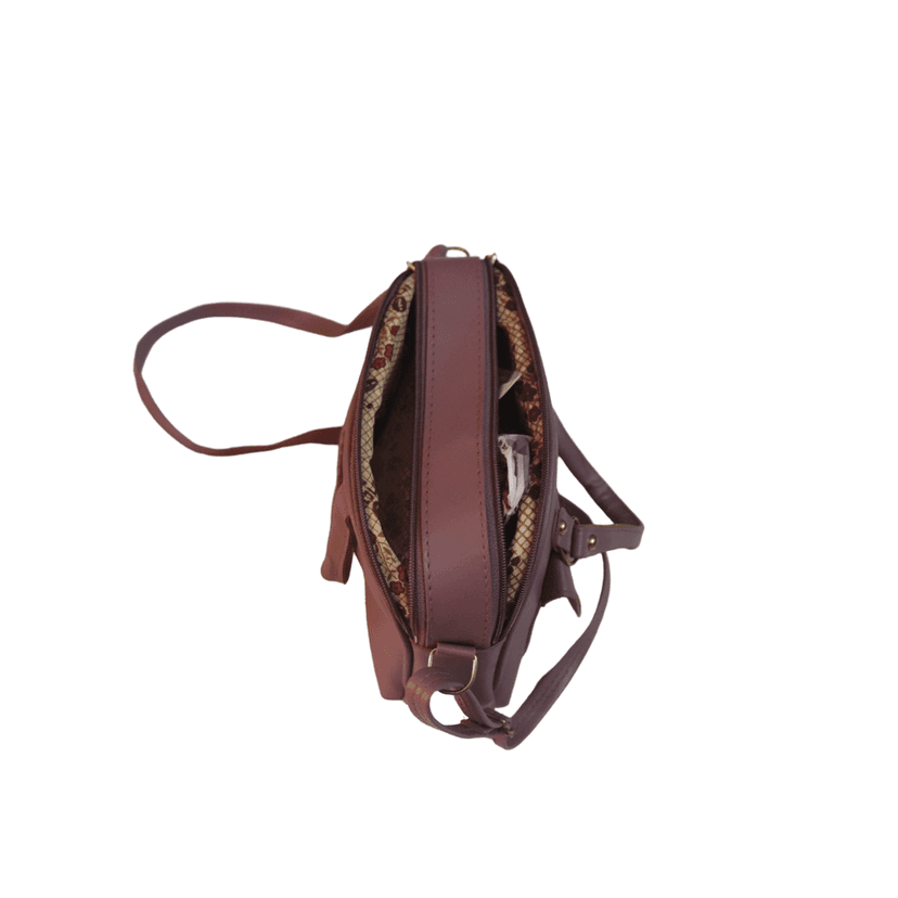 Women's Fashion Small Shoulder Bag Crossbody Bag with Long Strap PU Leather Handbag Satchel Purse for Ladies Girls (Pink) view 3