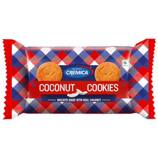 Cremica Coconut Cookies - Made With Real Coconut, 100 G (20% Extra Free)