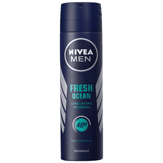 Nivea Men Fresh Ocean Deodorant - 48H Long Lasting Freshness With Fresh Aqua Scent, 150 Ml