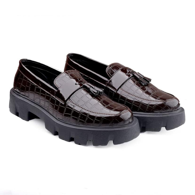 Bxxy's Faux Leather Slip-on Loafers view 3