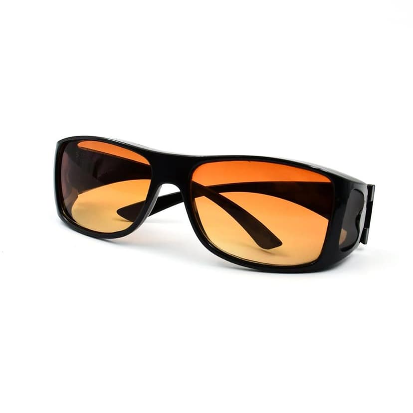 Protect Sunglasses | Clear Vision Glasses for Driving Car & Bike Riding Yellow/Black Glasses for Men and Women view 4