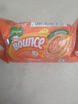 Sunfeast Bounce Biscuits - Orange Creme Cookies, 30 g Multipack
