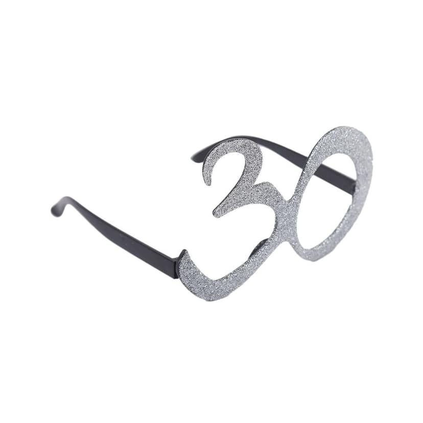 Number 30 Glittery Silver Shades For Adults - 1PC view 2