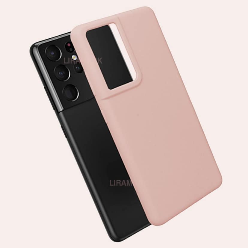LIRAMARK Liquid Silicone Soft Back Cover Case for Samsung Galaxy S21 Ultra view 7
