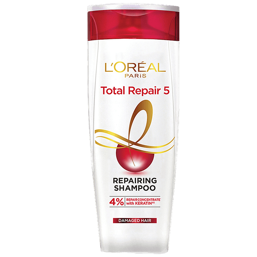 Loreal Paris Total Repair 5 Repairing Shampoo With Keratin Xs, 180 Ml Bottle view 2