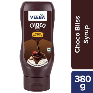 Veeba Choco Bliss Syrup - No Synthetic Colours & Artificial Flavours, 380 G