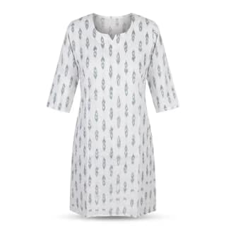 Kurti Printed White – Odisha Handloom