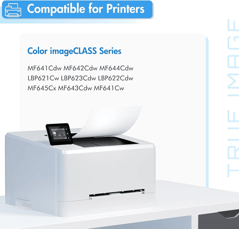 Canon 054 CMYK Toner Cartridge CYMK Set Compatible with Canon Color imageCLASS LBP622Cdw, MF641Cw, MF642Cdw & MF644Cdw Printers view 3