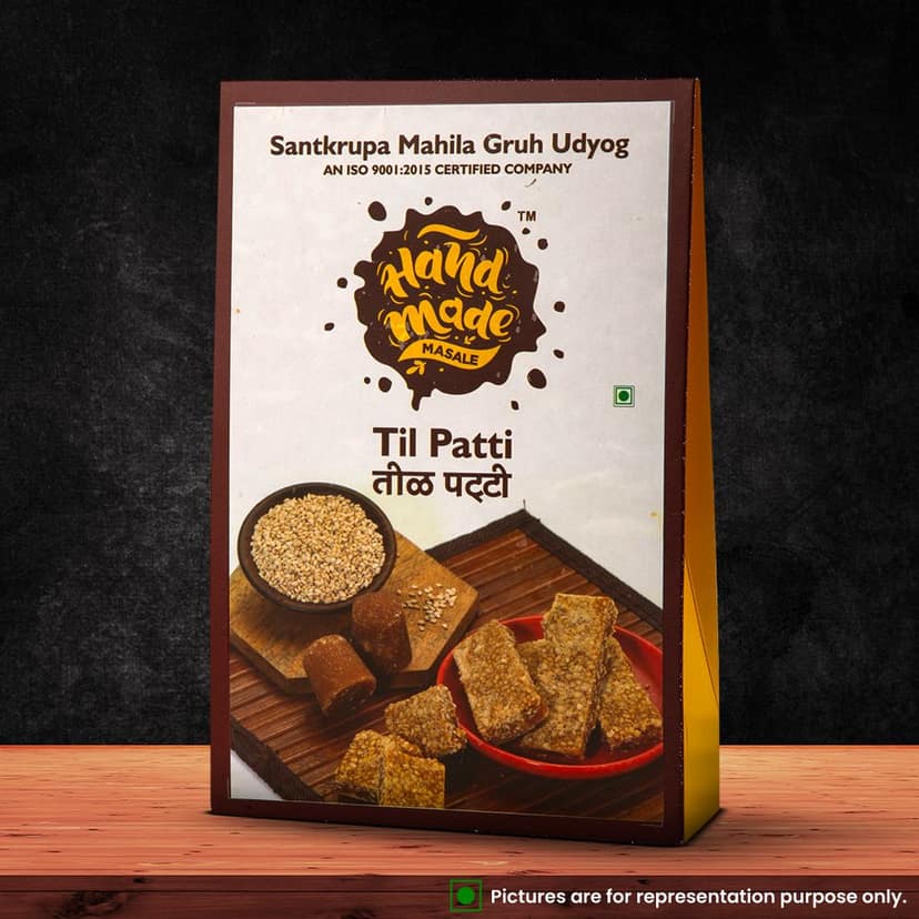 Handmade Til Gul Patti - Traditional Indian Sweet