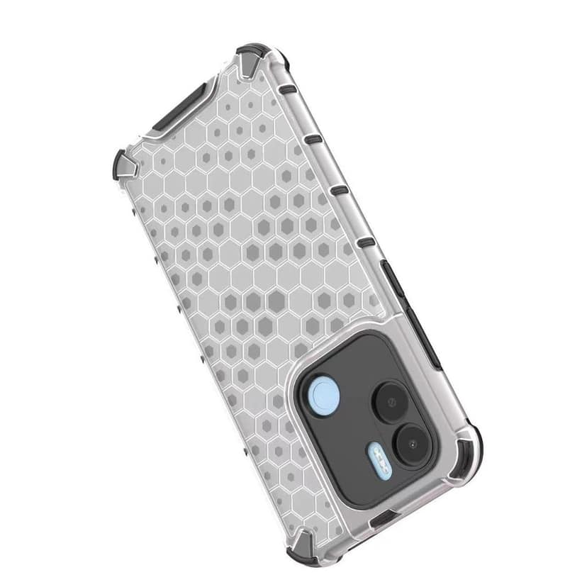 Faircost Hybrid Shockproof Back Cover for Redmi A1 Plus Hard Outside Soft Inside- (Polycabonate::Transparent) view 4